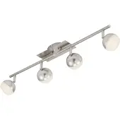 Briloner LED Deckenstrahler 4flg warmweiß mit runden Köpfen 68cm