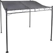 Mojawo Anbaupavillon 300x250cm Stahlgestell Dach beschichtet wasserabweisend