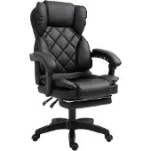 Trisens Schreibtischstuhl Design Bürostuhl TV Bürosessel Chefsessel Relax & Home Office,Farbe:Schwarz