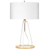 Elstead Lighting Ferrara Tischleuchte weiß, gold poliert 737mm FERRARA-TL-WPG