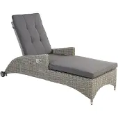 LC Garden »Bilbao« Sonnenliege Gartenliege Relax grau-mix
