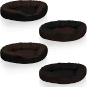 BedDog Hundebett SUNNY 4in1,L,MOCCA (schwarz/braun)