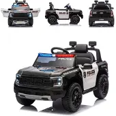 Chipolino Kinder Elektroauto Ford Police Bluetooth, Fernbedienung, Gurt, MP3