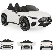Moni Kinder Elektroauto Mercedes-Benz DK-SL63 Zweisitzer Fernbedienung Bluetooth weiß
