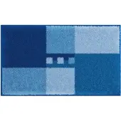 Linea Due Badematte , blau , Synthetik , Maße (cm): B: 65 H: 1,8