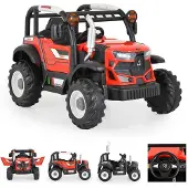 Moni Kinder-Elektro Traktor Harvest Fernbedienung, Hupe, Lichter, Musik, MP3