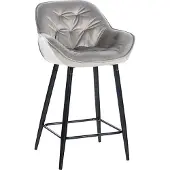 CLP Barhocker Gibson grau Material Samt