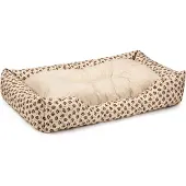 BedDog Hundebett MIMI, Hundesofa,Hundekissen,(XL) ca. 100x85x23cm,MELANGE-DOG (beige/muster)