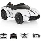 Moni Kinder Elektroauto Cordoba, MP3-Anschluss, Fernbedienung, Gurt, Bluetooth weiß