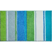 Grund Badematte "Summertime", rutschhemmend beschichtet, fußbodenheizungsgeeignet, bunte Badematte mit Streifen