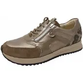 Waldlaufer H- Vicky sportlicher Schnürer Beige