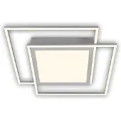 Briloner LED Deckenleuchte Deckenlampe getrennt schaltbar 51W chrom matt
