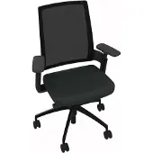 Soennecken Drehstuhl schwarz Armlehnen Sitz Xtreme sw Rücken Netz sw