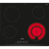 Siemens iQ300 ET631FFP8E, Schwarz, Integriert, 60 cm, Keramik, Glaskeramik, 4 Zone(n)