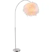Globo RGB LED Stehleuchten für den Wohnraum mit Feder Lampenschirm