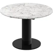 Designimpex Design Esstisch Tisch HES-111 rund oval Hochglanz ausziehbar 100-148cm