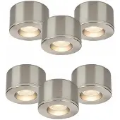 Malmbergs MD-29 LED Kit Satin – 6er Set Mini LED Spots – Dimmbar – Einbau & Aufbau – IP44 – 36mm