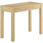 Erst-Holz Schreibtisch Laptoptisch Beistelltisch Schmaler Esstisch 100x45 Kiefer Natur V-90.70-55A