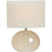 Boltze Tischlampe mit Porzellanbasis OAKVILLE, 30 cm