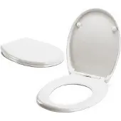 EVendix WC-Sitz Duroplast mit Absenkautomatik & Easy-Fix Clip-System