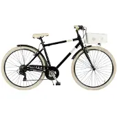 Via Veneto Bici City Bike Milano Herrenrad 28 Zoll, 6-Gang, Schwarz, Farbton "Puderkaffee" (matt), Größe 54