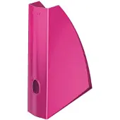 Leitz WOW, Polystyrol (PS), Pink, Prospekt, Katalog, Zeitschrift, Rechteck, 258 mm, 75 mm