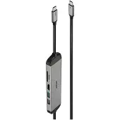 Lindy 43326, Kabelgebunden, USB 3.2 Gen 1 (3.1 Gen 1) Type-C, 100 W, Schwarz, Grau, MicroSD (TransFlash), SD, 5 Gbit/s