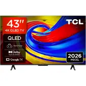 TCL P7L 43P7L, 109,2 cm (43"), 3840 x 2160 Pixel, QLED, Smart-TV, WLAN, Schwarz