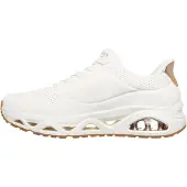 SKECHERS für Damen. 190113 Pantoffeln Uno Glide Step Glide On Air weiß Hausschuhe (41), Wohnung, Schnürsenkel, Lässig