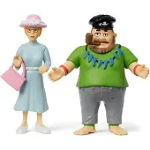Peppi Pitkätossu Pippi Longstocking - Efraim & Miss Prysselius Figures (18101)