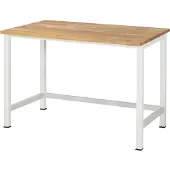 RAU Werktisch Buche-Massiv-Platte BxTxH 1250x800x825 mm