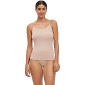 Falke Damen Top Daily Climate Control, XL, Beige, Uni, Baumwolle