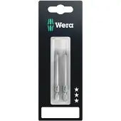 Wera 867/4 Z TORX BO Bits mit Bohrung SB, TX 20 x 70 mm, 2-teilig 05073070001