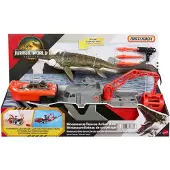 Matchbox Mosasaurus-rettungsboot-spielfigur