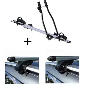 VDP Fahrradträger SAGITTAR + Relingträger L120 kompatibel mit für Mazda 5 05-10