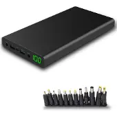 Xoro MPB 3000 - Mobile Powerbank, 30.000 mAh Li-Ionen Technologie, USB 2.0 & USB 3.0 Anschluss, TYP-C Anschluss, 12/16/19 V Anschluss, Statusanzeige