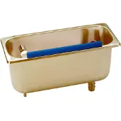 NordCap Edelstahl Portionierspüle Typ 54, 270x110x115 mm, Ausschnitt 253x94 mm, mit regelbarem Wasserdurchlauf und Abklopfkante