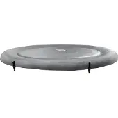 Intex Whirlpool Abdeckung PureSpa Greywood Deluxe Ø 196 cm Grau PVC
