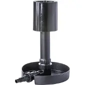 HEISSNER F551-00, Teich-Abschöpfer, Schwarz, ABS Synthetik, 40 m³, 350 mm, 350 mm