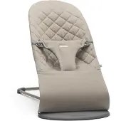 BabyBjörn Bliss Babywippe Gewebe, Klassische Steppung, Sandgrau