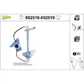 Valeo 852519 Elektrischer Fensterheber Vorne Rechts für CITROËN C1 (PM, PN) für TOYOTA AYGO (PAB4, KGB4) passend für PEUGEOT 108