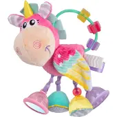 Playgro Clopette Aktivitätsspielzeug Rassel mit Spiegel, Babyspielzeug