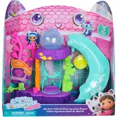 Gabby's Dollhouse Dreamworks : Der Film - Meerkätzchens buntes Aquarium Spielset mit Figuren und Puppenhaus Zubehör, für Kinder ab 3 Jahren, Aktion/Abenteuer, 3 Jahr(e), Mehrfarbig