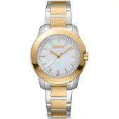 DKNY Park Ave midi two tone silver gold stainless steel DK1L020M0065
