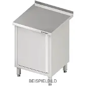 Stalgast Arbeitsschrank mit Flügeltür, 450x700x850 mm, ohne Aufkantung, verschweißt