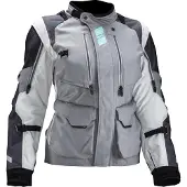 Leatt ADV MultiTour 5.5 Women Iron Dunkelgrau Hellgrau Damen Textiljacke Größe XL