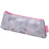 Herlitz Delicate Gingko, Weiches Federmäppchen, Polyester, Pink, Violett, Muster, Reißverschluss, Mädchen