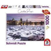 Schmidt Spiele Prag – Schwäne, 1000 Stück(e), Landschaft, 12 Jahr(e)