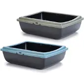 Beeztees Katzentoilette Juliet ECO grau-schwarz
