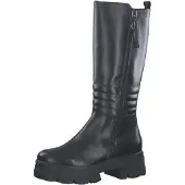 Marco Tozzi Damen Stiefel Biker Boot gesteppt Reißverschluss Plateau 2-25600-29, Größe:38 EU, Farbe:Schwarz
